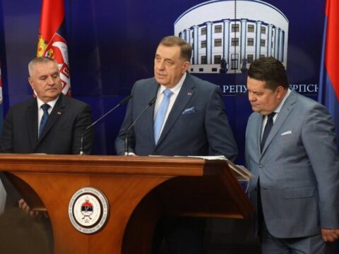 Dodik Viskovic Stevandic Foto predsjednikrs.rs/Borislav Zdrinja
