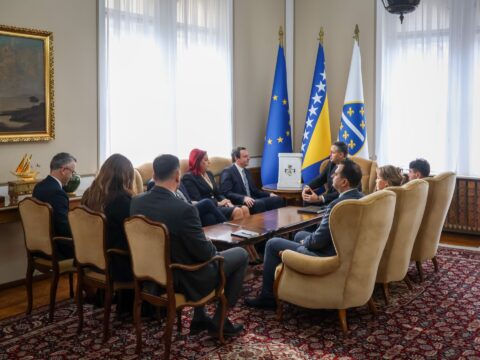 Kurti u Sarajevu sa Becirovicem foto predsednistvo bih