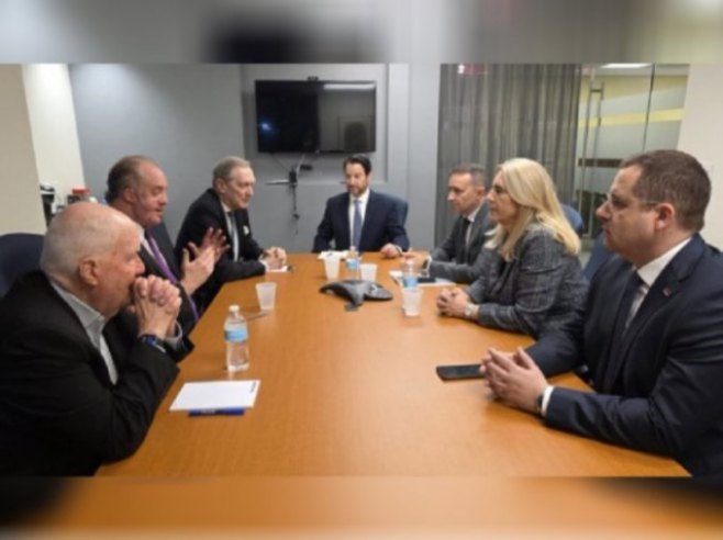 Cvijanović i Kovačević sa predstavnicima jevrejskih organizacija foto x com Cvijanovic Z