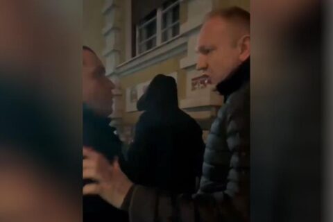 Dragan Djilas sukob sa aktivistima sns Foto X printskrin