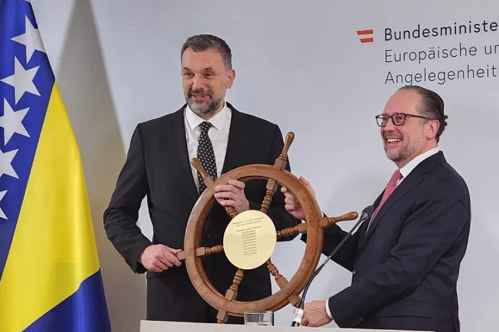 Elmedin Konakovic i Alexander Schallenberg Foto Ministarstvi vanjskih poslova BIH