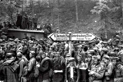 Zarobljene ustaše kod Blajburga