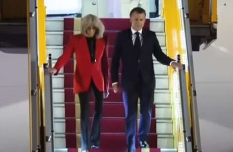 Brižit i Emanuel Makron / Printskrin / YouTube