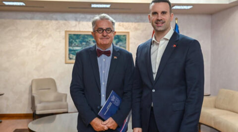 ambasador srbije u cg nebojsa rodic i milojko spajic foto vlada crne gore