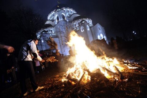 Hram Svetog Save Badnjak ALEXA STANKOVIC / AFP / Profimedia