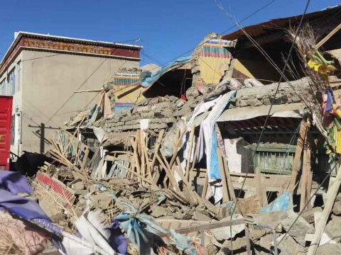 Tibet zemljotres foto STR / AFP / Profimedia