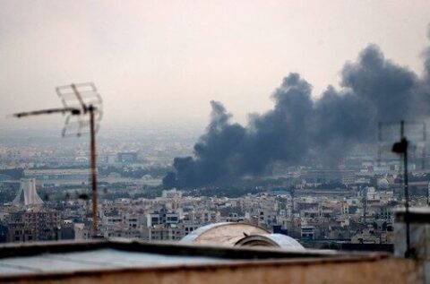 Smoke billows from an explosion in southwest Tehran on June 16, 2025. The Islamic Republic of Iran Broadcasting (IRIB) building was struck in an Israeli attack on June 16, cutting live coverage immediately. The blast occurred as the presenter was live on TV lambasting Israel before she was seen leaving the live broadcast, Iranian media reported, sharing a video of the incident.,Image: 1011430087, License: Rights-managed, Restrictions: , Model Release: no, Credit line: ATTA KENARE / AFP / Profimedia